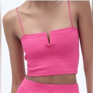 NWT ZARA Rib Knit Bandeau Top